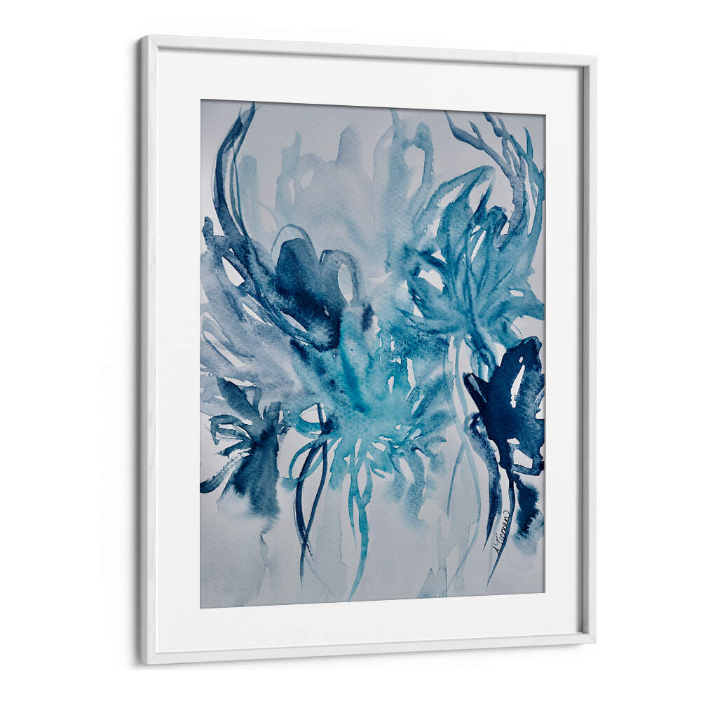 Elegant blue tones in CARELESS WHISPER, ABSTRACT PAINTINGS, enhance your decor with artistic charm and beauty.