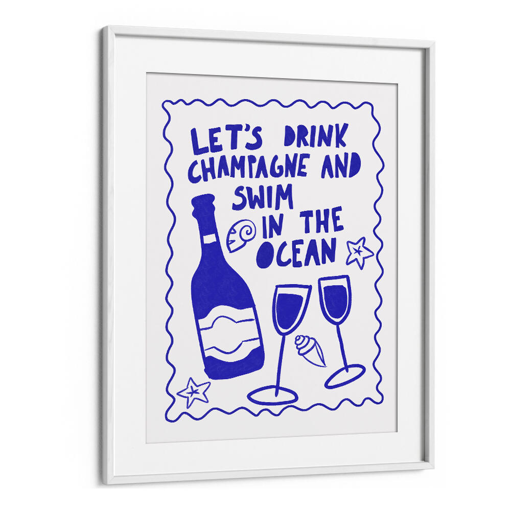 CHAMPAGNE AND OCEAN , BAR & CAFE ART