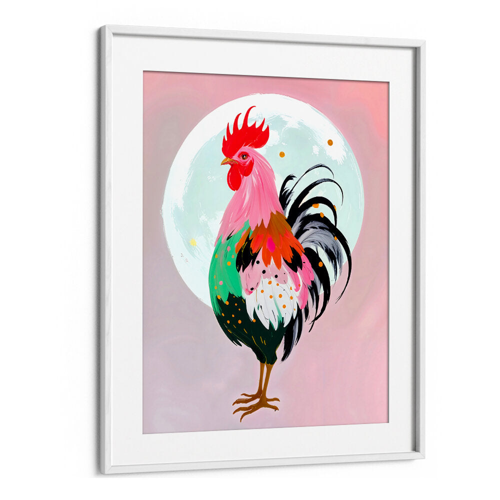 CHARM NEVER HURT A ROOSTER , ANIMAL PAINTINGS