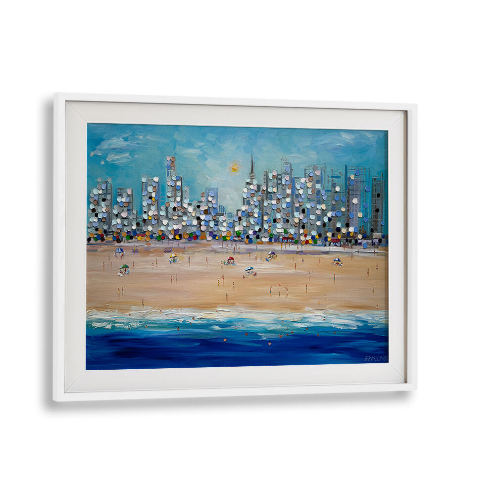 CITY BEACH , MODERN IMPRESSIONISM PAINTINGS