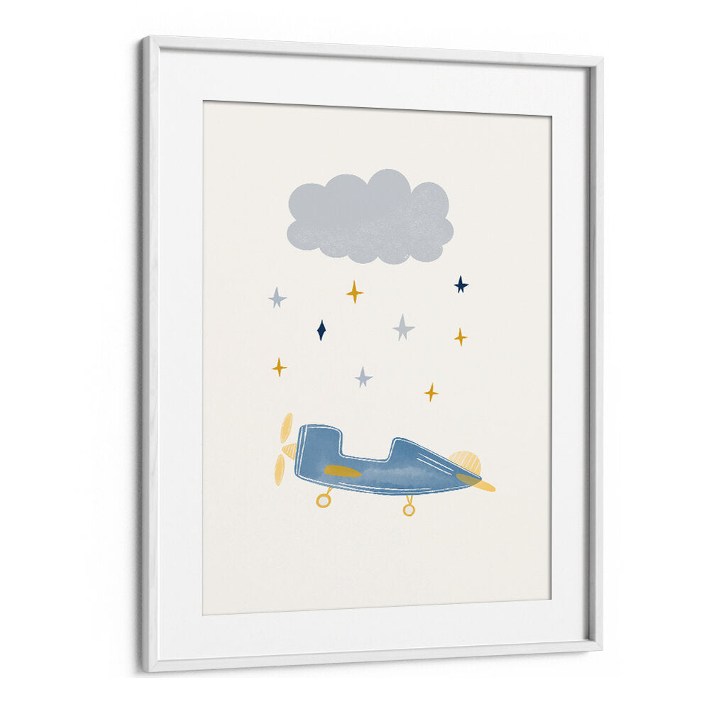 CLOUD AIRPLANE , KIDS ROOM PAINTINGS