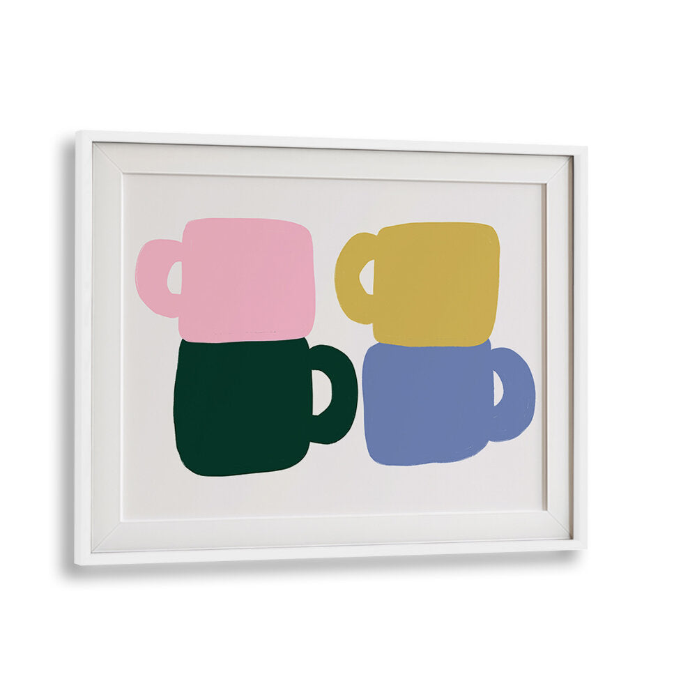 COLORFUL COFFEE MUGS , BAR & CAFE ART