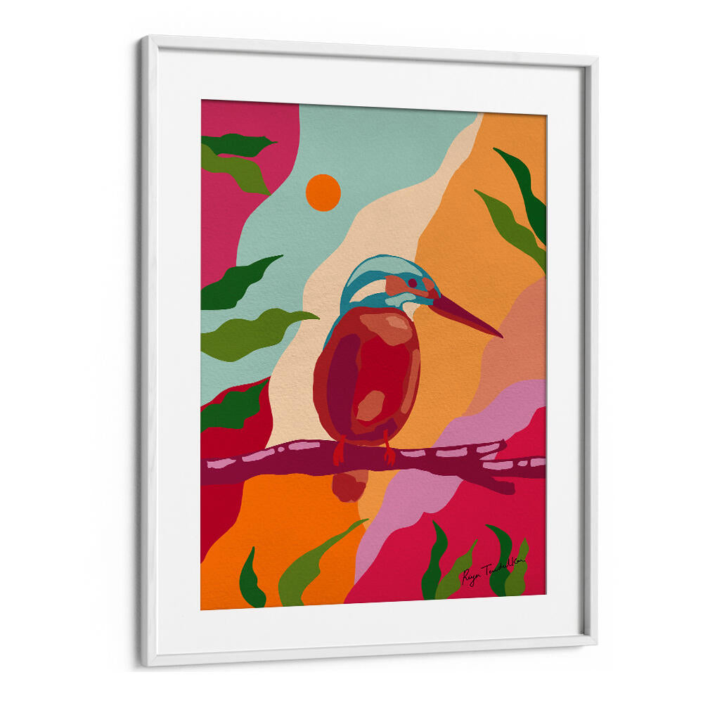 COMMON KINGFISHER ABSTRACT ART