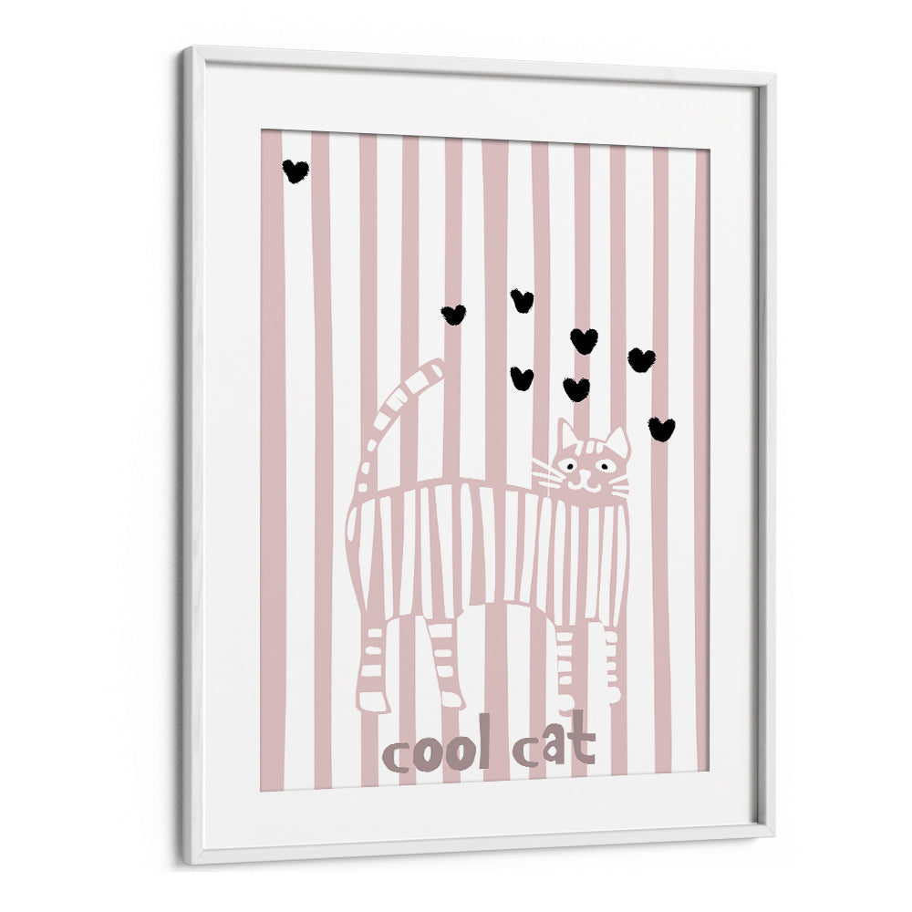 COOL CAT WITH HEARTS