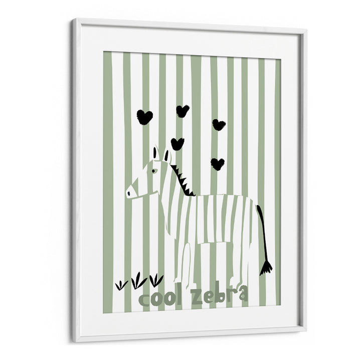 COOL ZEBRA WITH HEARTS