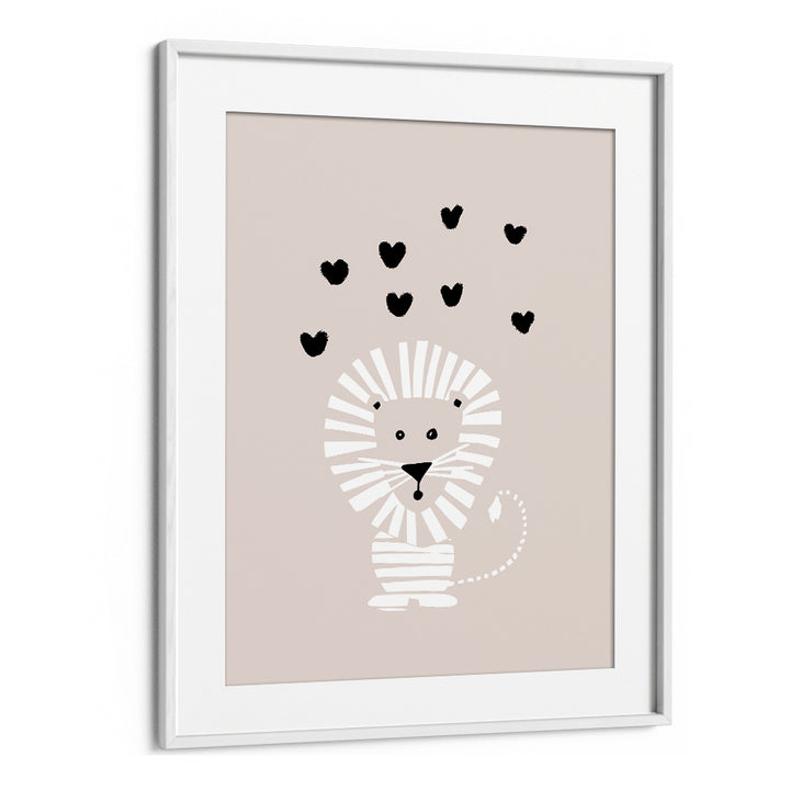 CUTE LION LOVE HEARTS