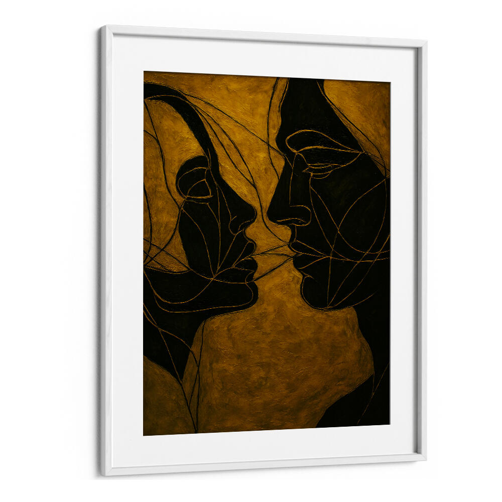 DIALOGUE IN SHADOW , EXPRESSIONISM PAINTINGS