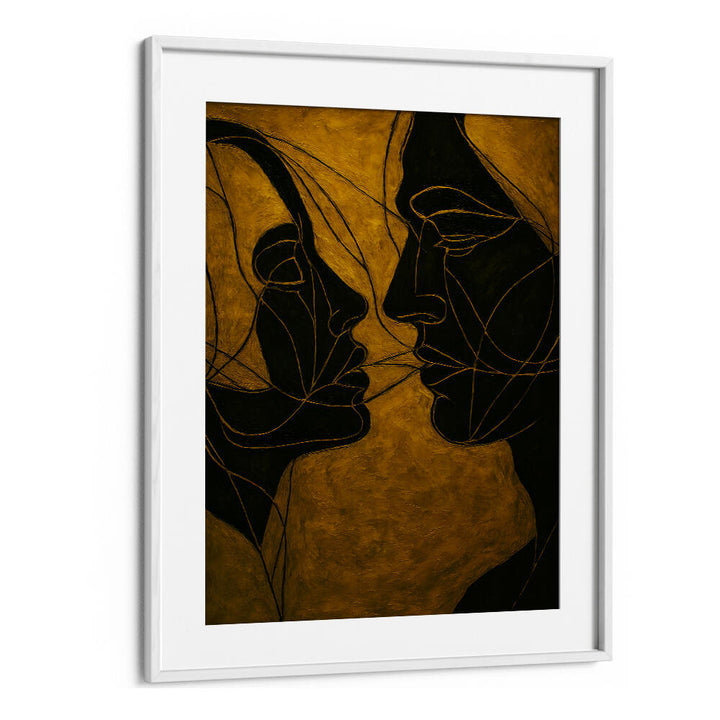 DIALOGUE IN SHADOW , EXPRESSIONISM PAINTINGS