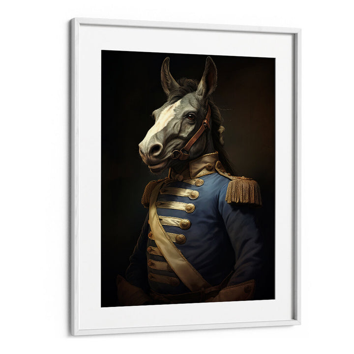 DONKEY IN COSTUME I , ANIMAL PAINTINGS