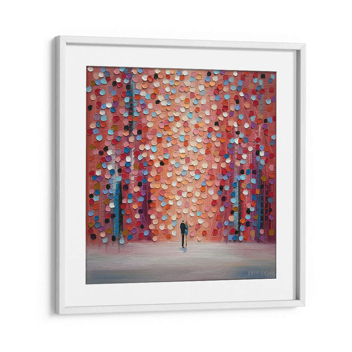 DREAM ON UNDER THE PINK RAIN , MODERN IMPRESSIONISM PAINTINGS