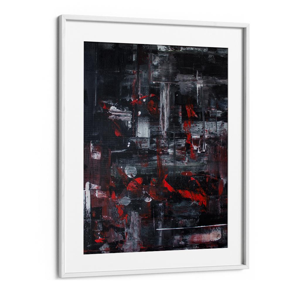 DYNAMIC RED CITYSCAPE ABSTRACT