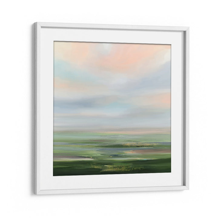 Elegant EVENING GLOW, ABSTRACT PAINTINGS capture soothing hues, perfect for enhancing your home decor with tranquility.
