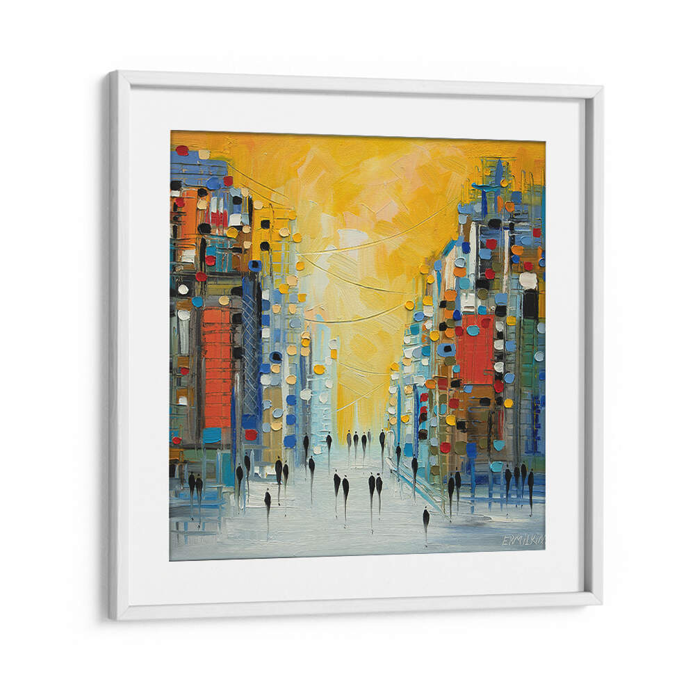 EARLY SUNSET , MODERN IMPRESSIONISM PAINTINGS