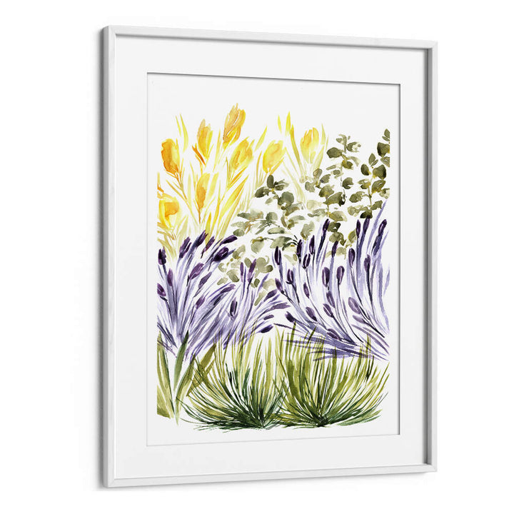 ELISA'S GARDEN RIGHT , FLORAL FLOWER PAINTINGS