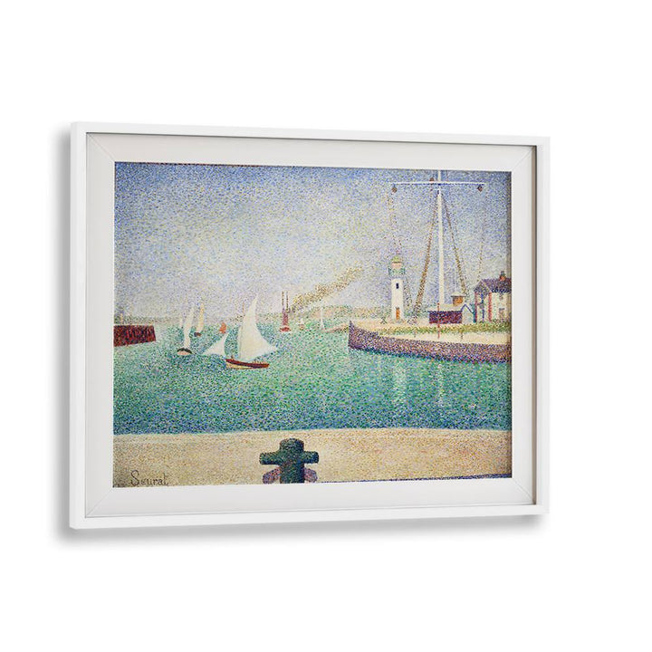 ENTRANCE OF THE PORT OF HONFLEUR , VINTAGE PAINTINGS