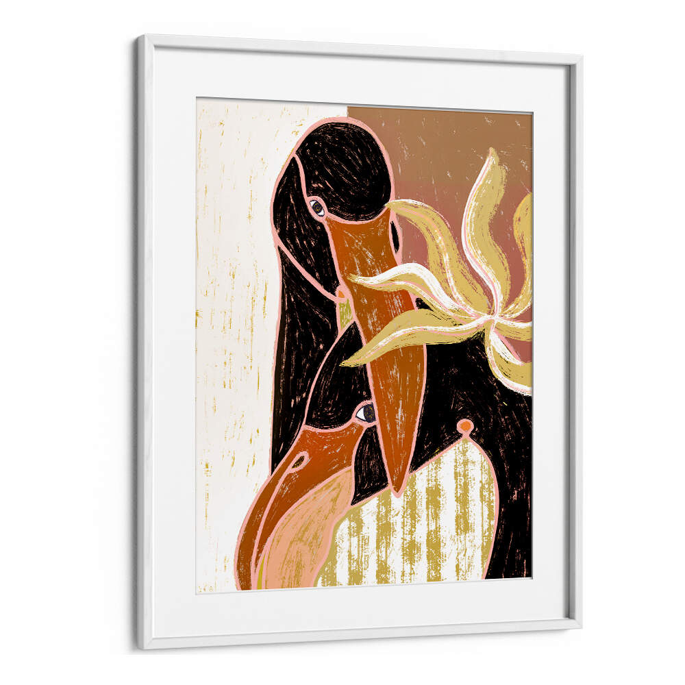 FLAMINGO HARP DUET II , ANIMAL PAINTINGS