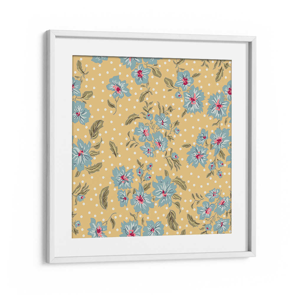 Elegant FLORAL HERITAGE BOUQUET II, PATTERN ART PRINTS featuring intricate floral motifs on a warm background. Perfect decor!