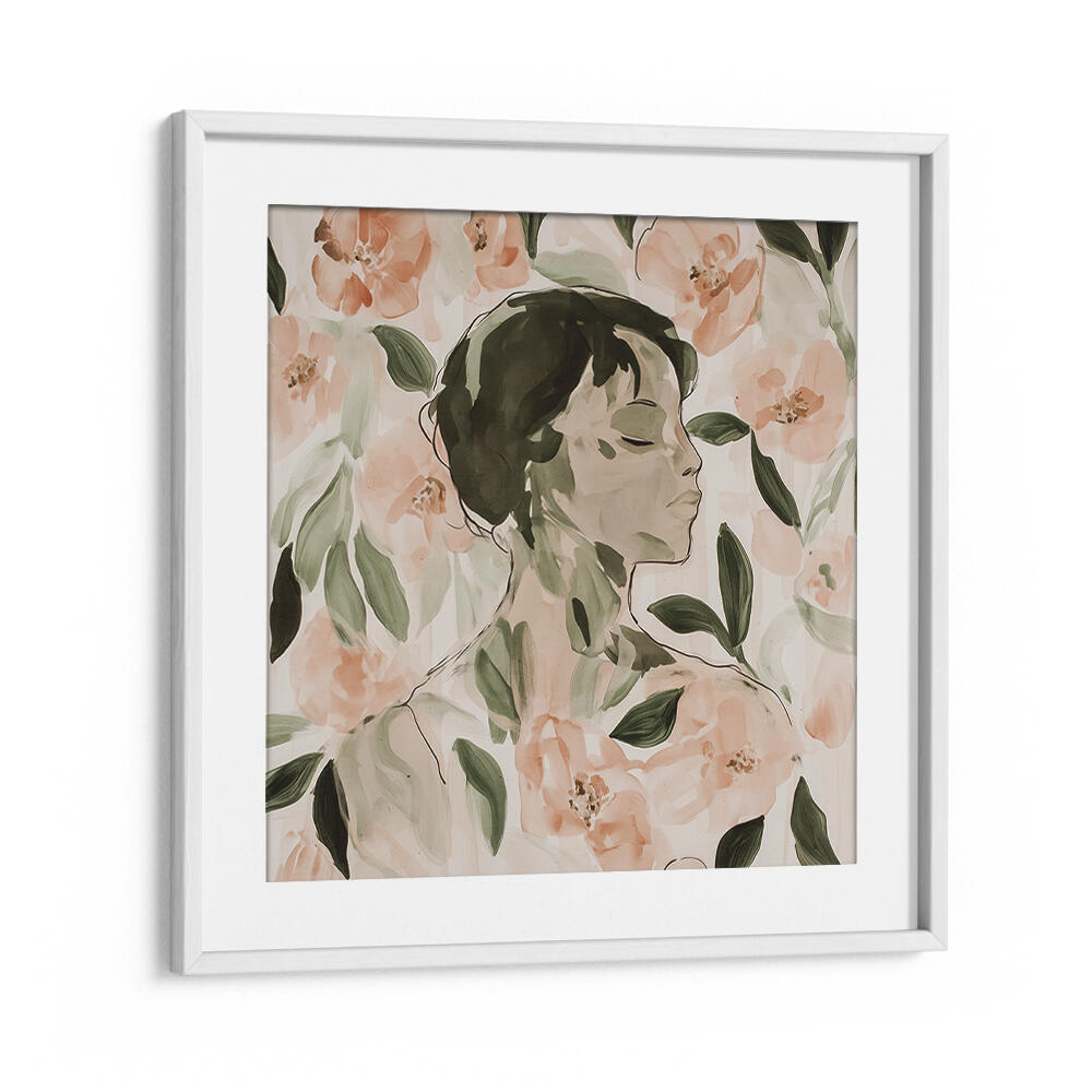 FLORAL SERENITY VI , PORTRAITS & FIGURATIVE ILLUSTRATIONS