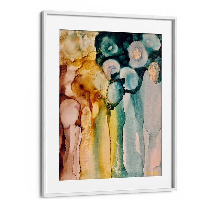 Vibrant hues blend beautifully in FLOWING FROM GRACE, ABSTRACT PAINTINGS, enhancing your home decor with elegance.