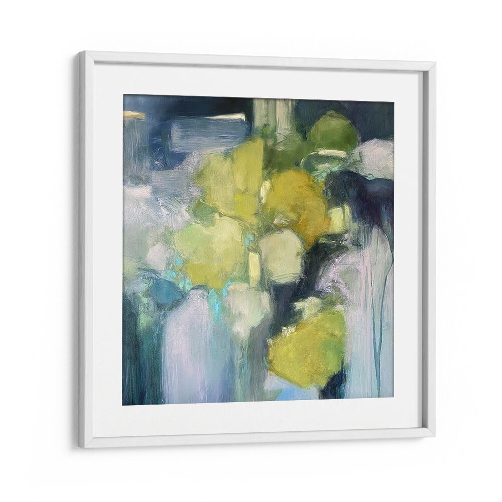 Forest Bathing, Abstract Paintings, featuring calming hues that evoke nature's tranquility and wellness experience.
