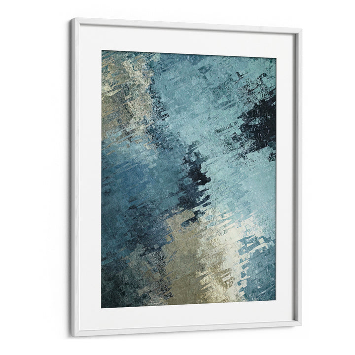 Stunning FRACTURED REFLECTION, ABSTRACT PAINTINGS showcase contemporary design with emotional depth, perfect for modern decor.