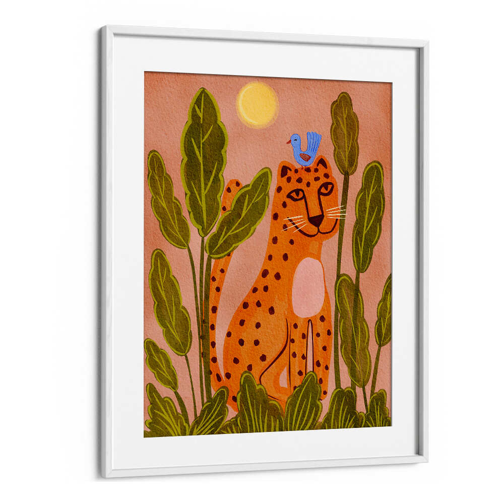 FRIENDLY LEOPARD & BIRD