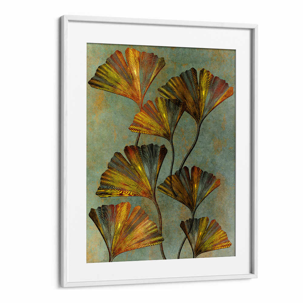 GINKO BILOBA 2 , FLORAL ,FLORAL FLOWER PAINTINGS