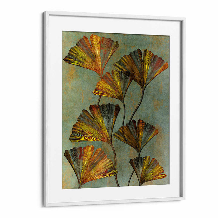 GINKO BILOBA 2 , FLORAL ,FLORAL FLOWER PAINTINGS