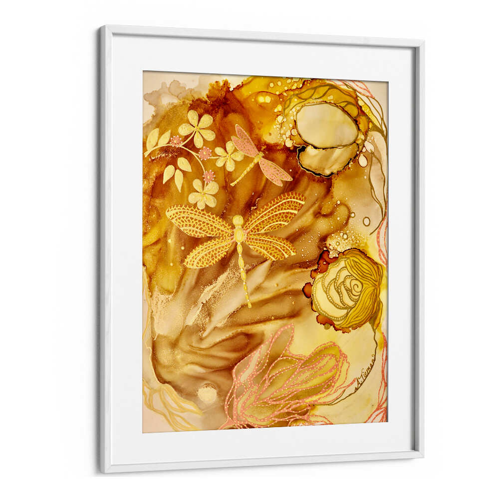 Elegant GOLDEN DRAGONFLIES, KIDS ROOM PAINTINGS bring vibrant charm and imagination to your child's space.