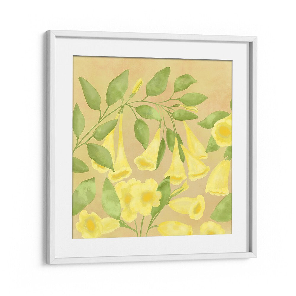 Brighten your space with GOLDEN HARMONY, FLORAL FLOWER PAINTINGS showcasing vibrant blooms and lush greenery.