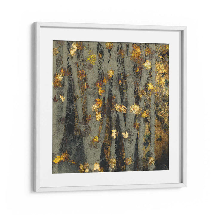 GOLD LEAF , FLORAL FLOWER PAINTINGS