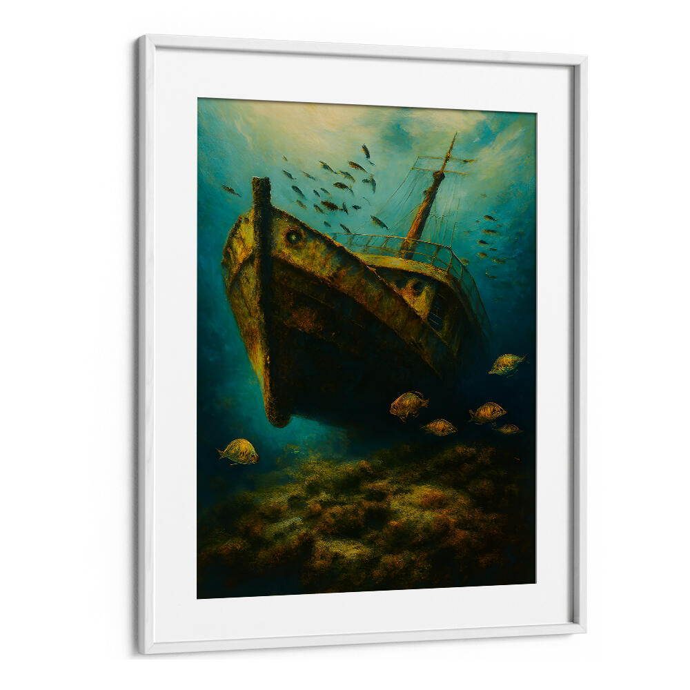 GRAVE OF THE LOST VESSEL , EXPRESSIONISM PAINTINGS