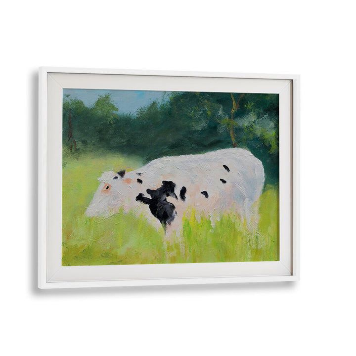 GRAZING IN THE GRASS , ANIMAL PAINTINGS