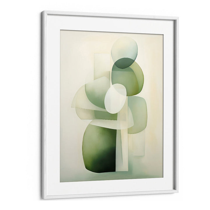 GREEN BEIGE GEO I , ORGANIC FORMS