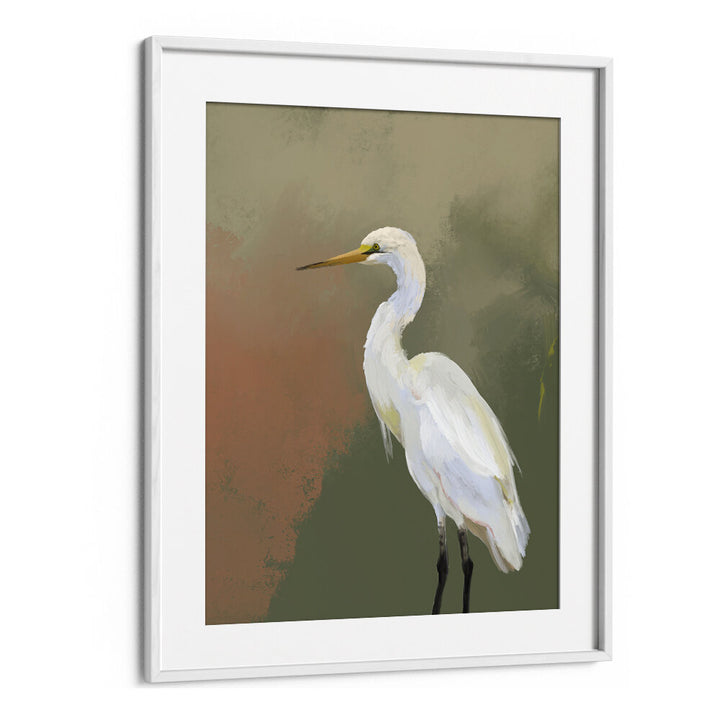 HANDPAINTED HERON OIL PAINTING