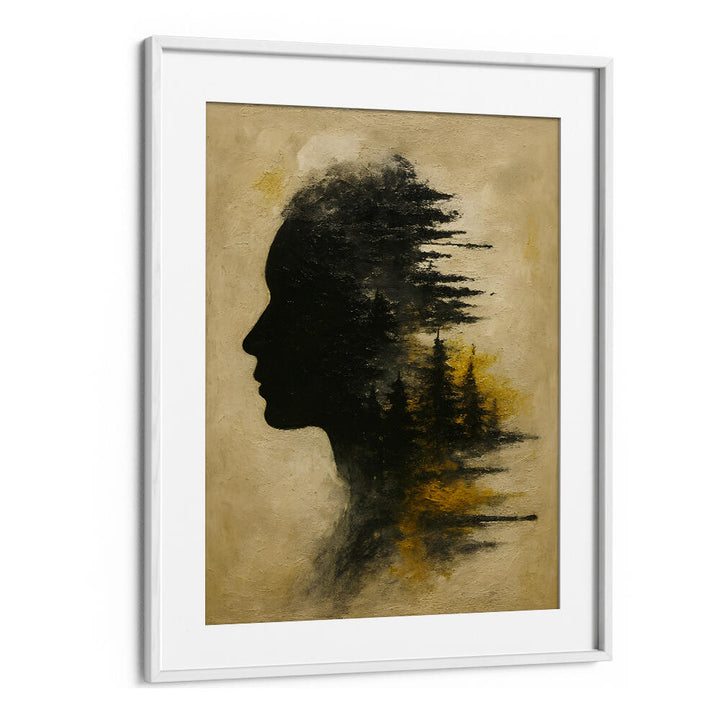 HEAD IN SMOKE , EXPRESSIONISM PAINTINGS