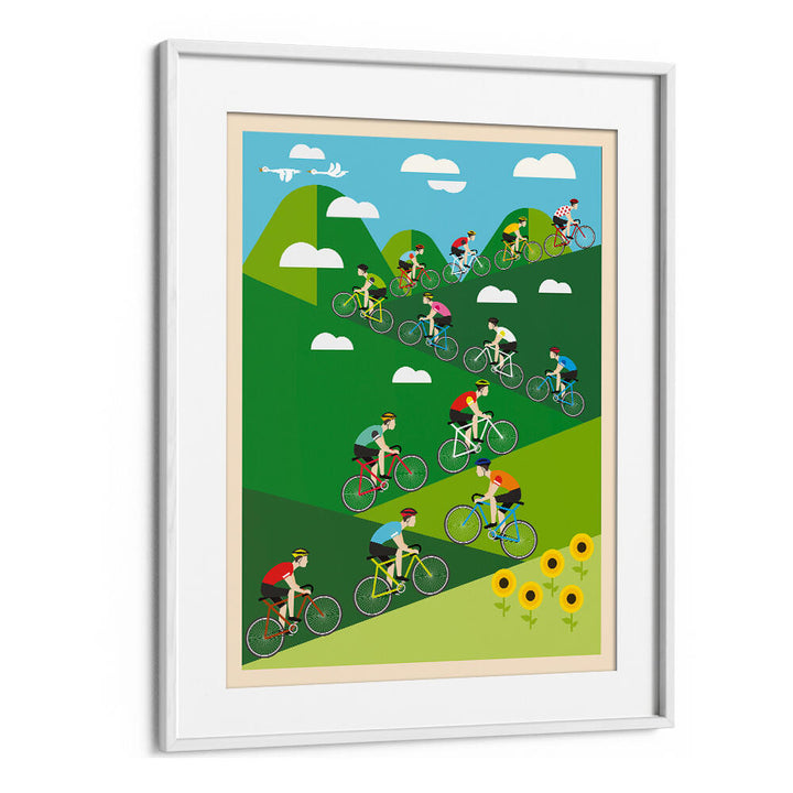 HILL CLIMB CYCLING , SPORTS POSTERS