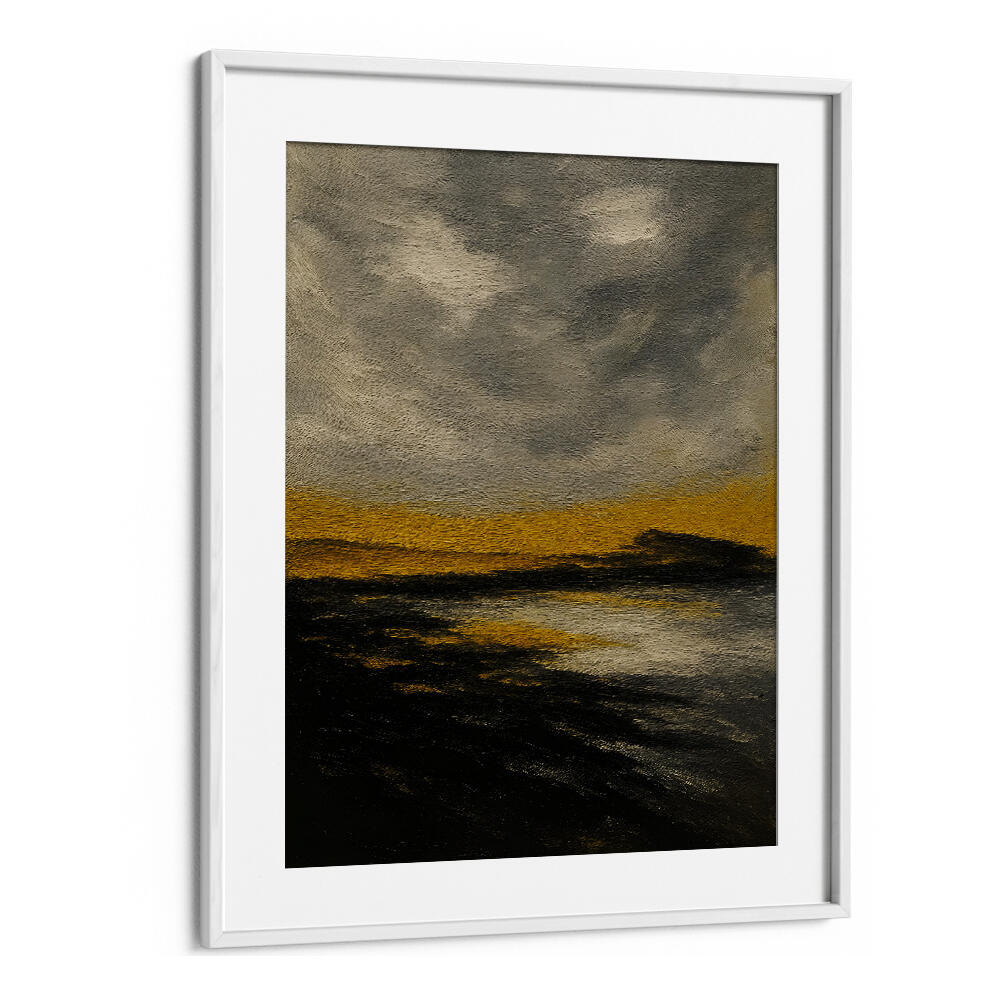 HORIZON OF STILL GOLD , EXPRESSIONISM PAINTINGS