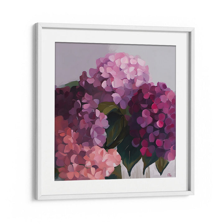 HYDRANGEAS - PINK , FLORAL FLOWER PAINTINGS