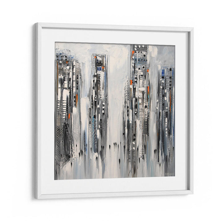 IN THE NEW CITY , MODERN IMPRESSIONISM PAINTINGS