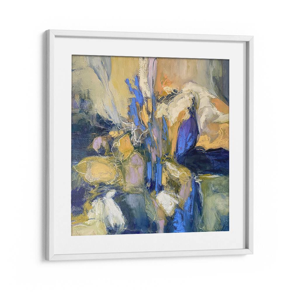 Stunning IRISES, ABSTRACT PAINTINGS elevating modern home décor with elegant colors and dynamic design.
