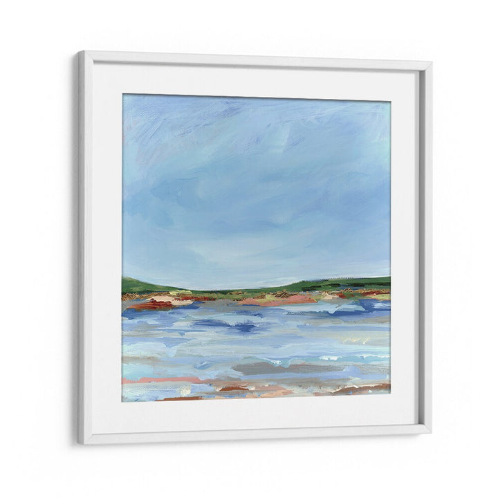 Serene lake view captured in LAKE SIDE, LANDSCAPE PAINTINGS, perfect for nature lovers and art enthusiasts.