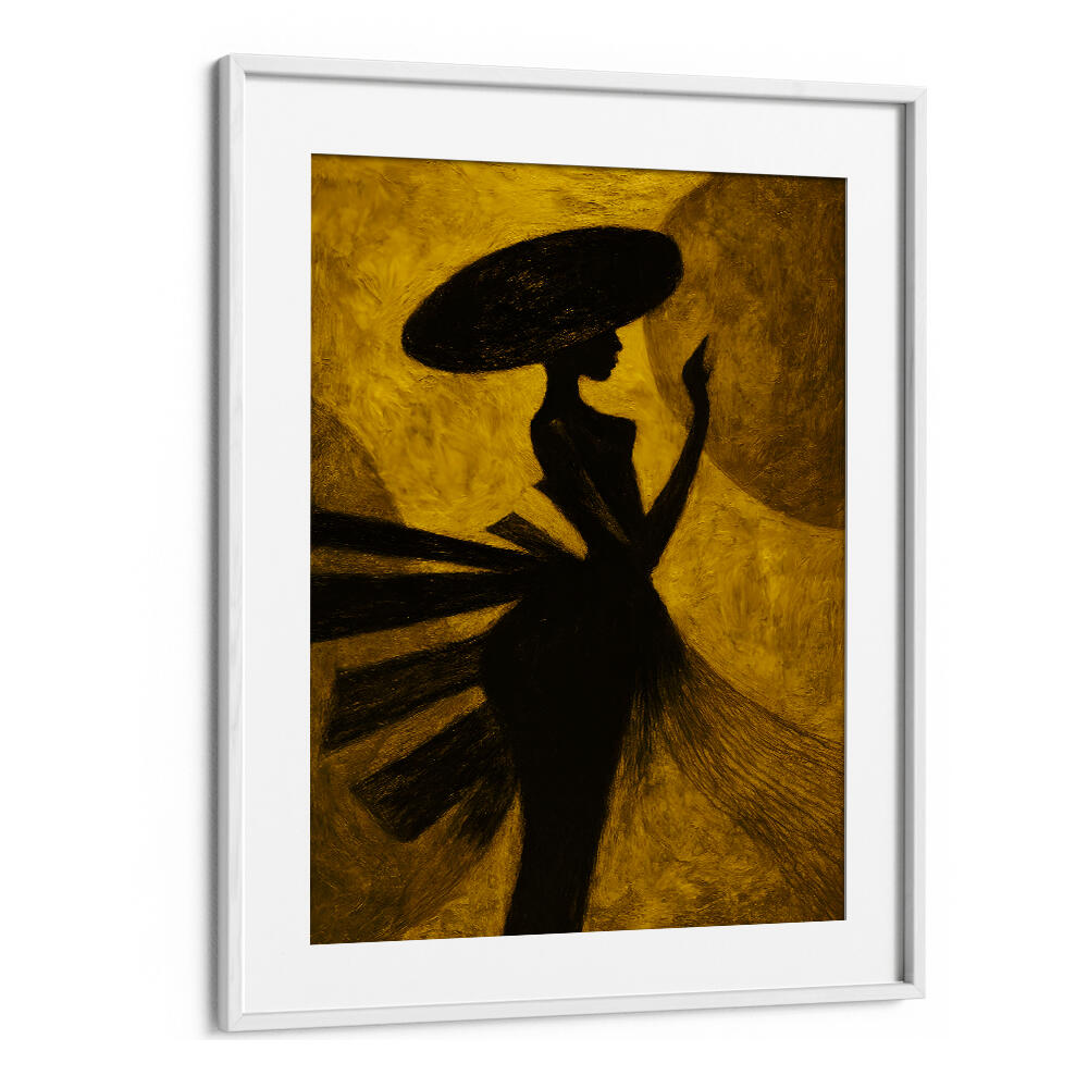 LADY IN THE FLOWING VEIL , EXPRESSIONISM PAINTINGS