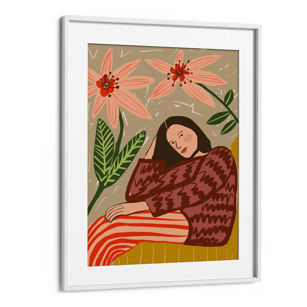 LADY SITTING , PORTRAITS & FIGURATIVE ILLUSTRATIONS