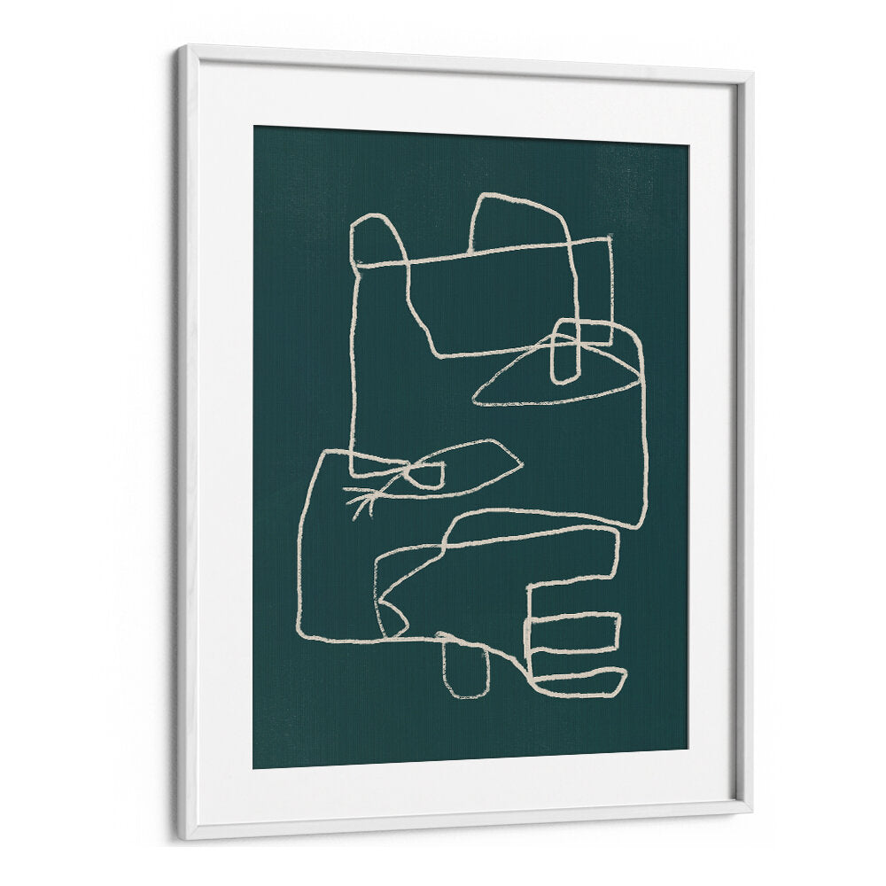 LINE ART ABSTRACT PORTRAIT IV , LINE ART PAINTINGS