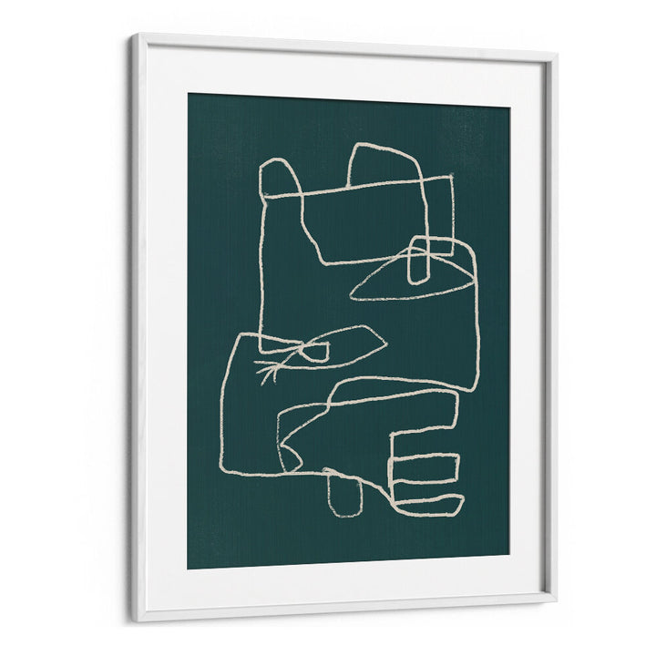 LINE ART ABSTRACT PORTRAIT IV , LINE ART PAINTINGS