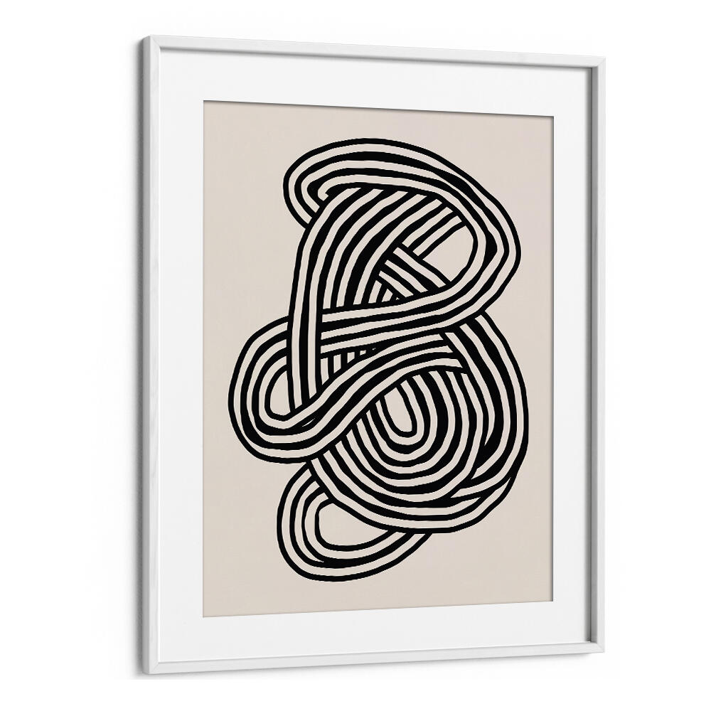 LINE ART ORGANIC SHAPE IN BLACK , LINE ART PAINTINGS