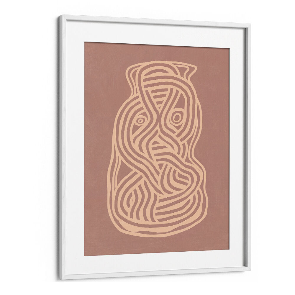 LINE ART ORGANIC SHAPE IN NUDE  ,LINE ART PAINTINGS