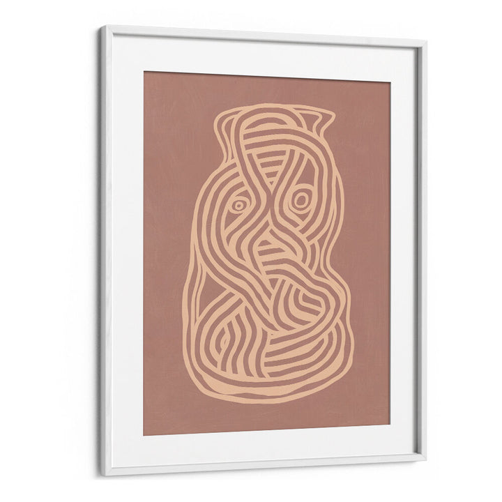 LINE ART ORGANIC SHAPE IN NUDE  ,LINE ART PAINTINGS
