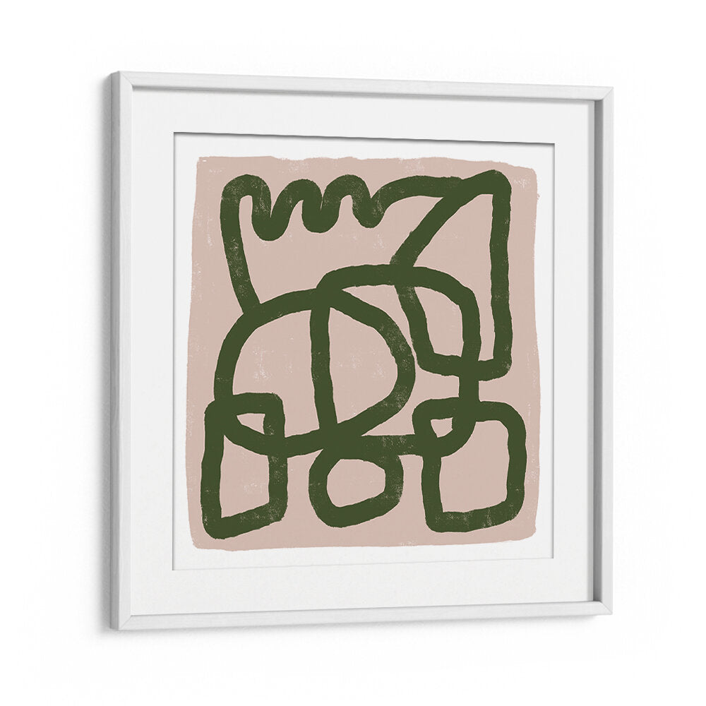 LINE DRAWING GREEN , LINE ART PAINTINGS